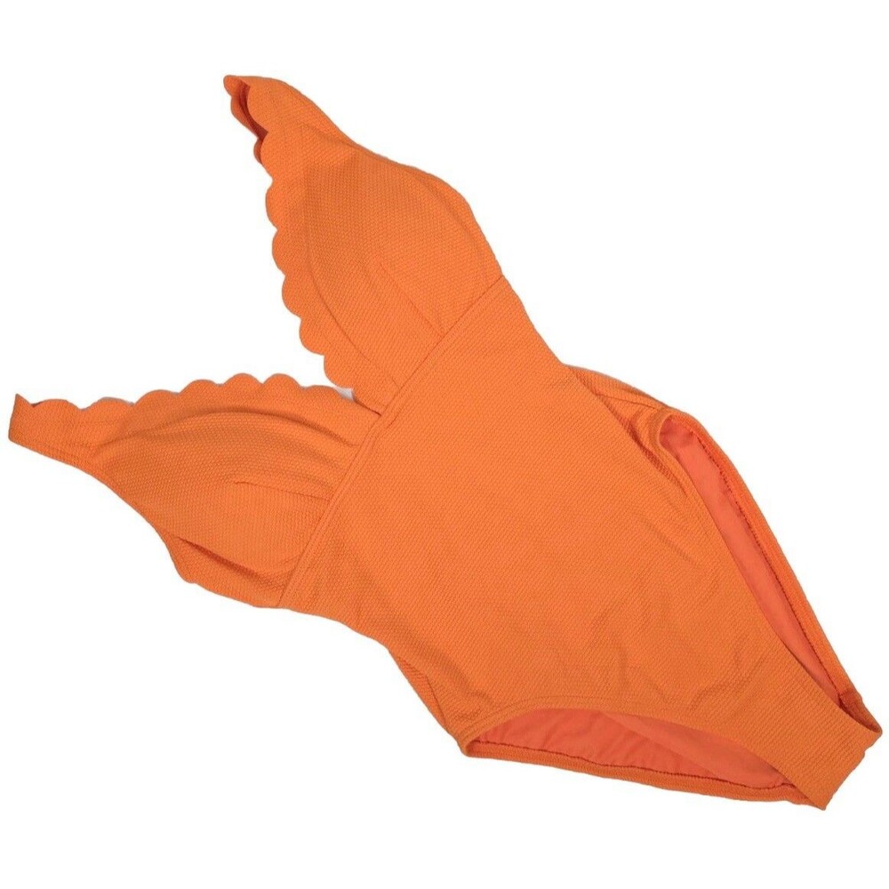 Kate Spade Women’s SMALL New One Piece Swimsuit Satsuma Orange S9B428A